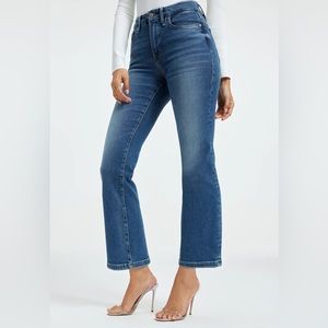 GOOD LEGS CROPPED MINI BOOT JEANS
